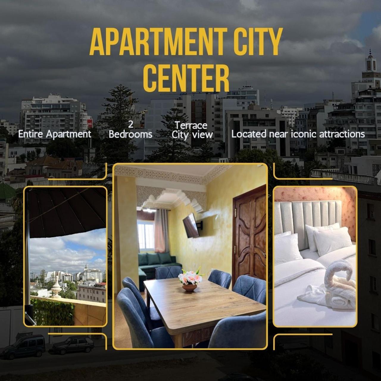 Apartment City Center Panoramic View Terrace Танжер Екстер'єр фото